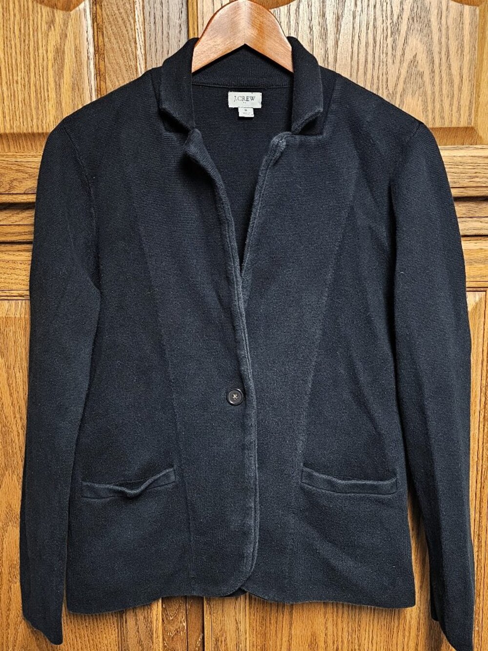 J.Crew Re-Imagined Knit Blazer - Women's Small - Black